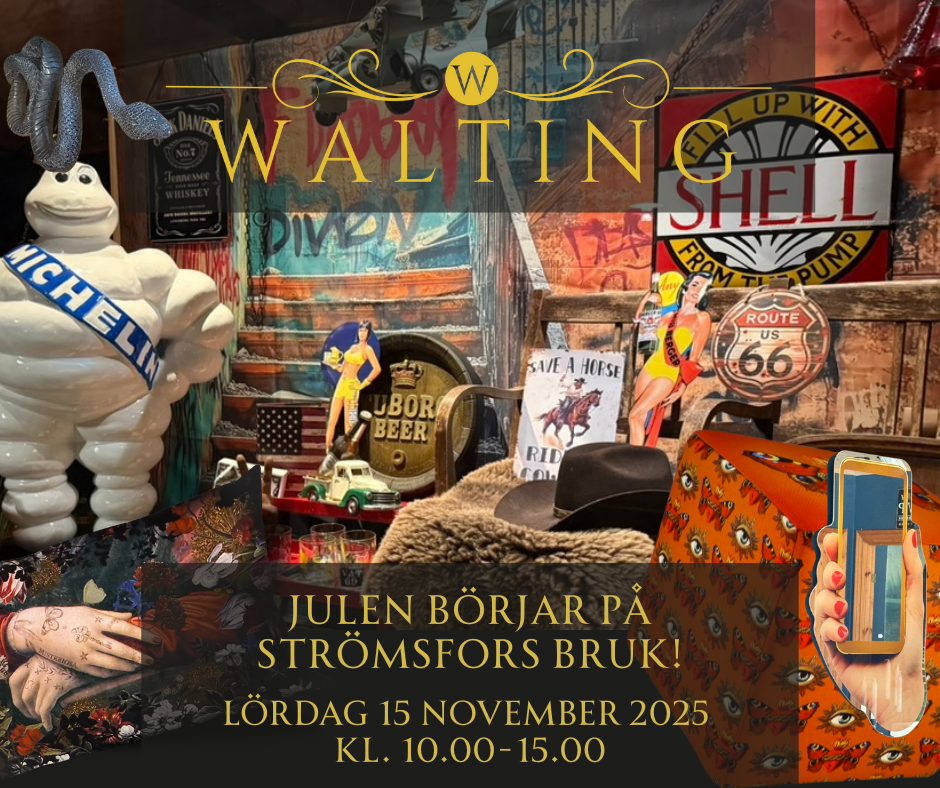 Julen börjar på Strömfors Bruk, Walting Design – vintage, nytt & preloved med attityd
